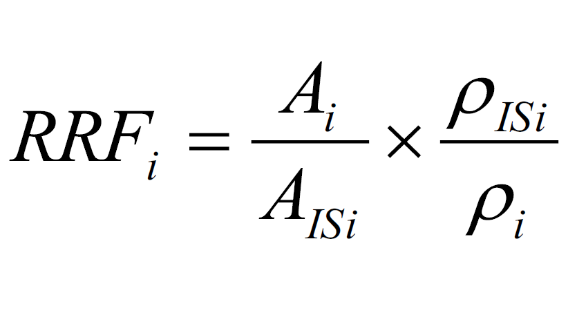 平均相对响应因子法计算公式